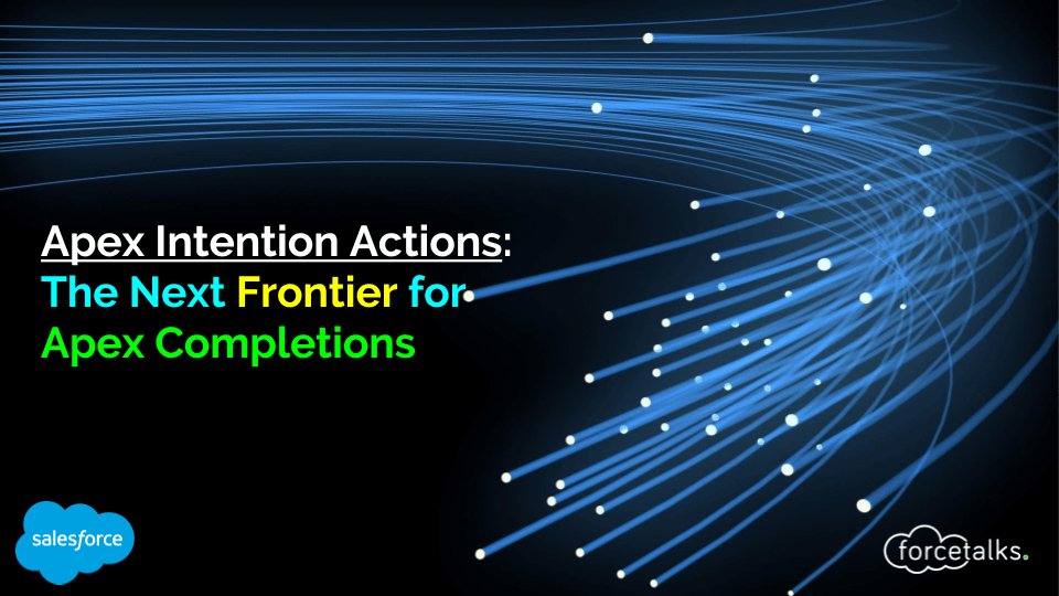 Apex Intention Actions-%0AThe Next Frontier for%0AApex Completions%0A