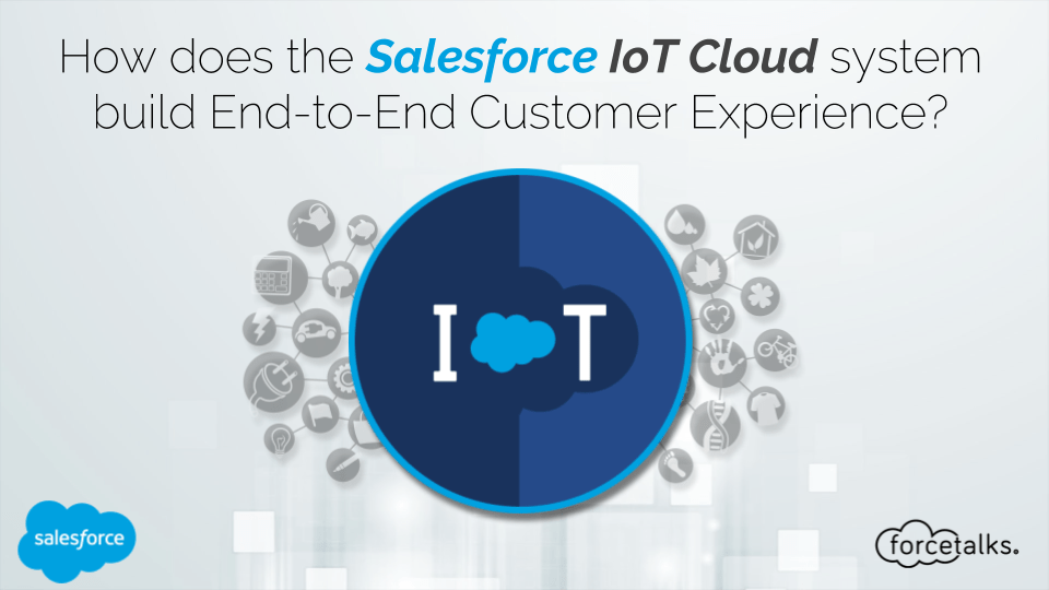 How does the Salesforce IoT Cloud system build End-to-End Customer Experience?
