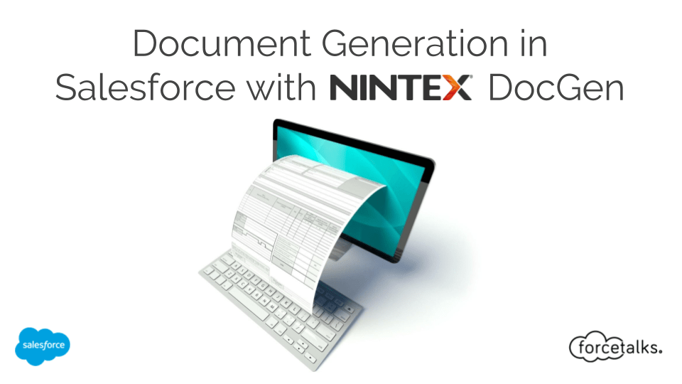 Document Generation in Salesforce with nintex DocGen
